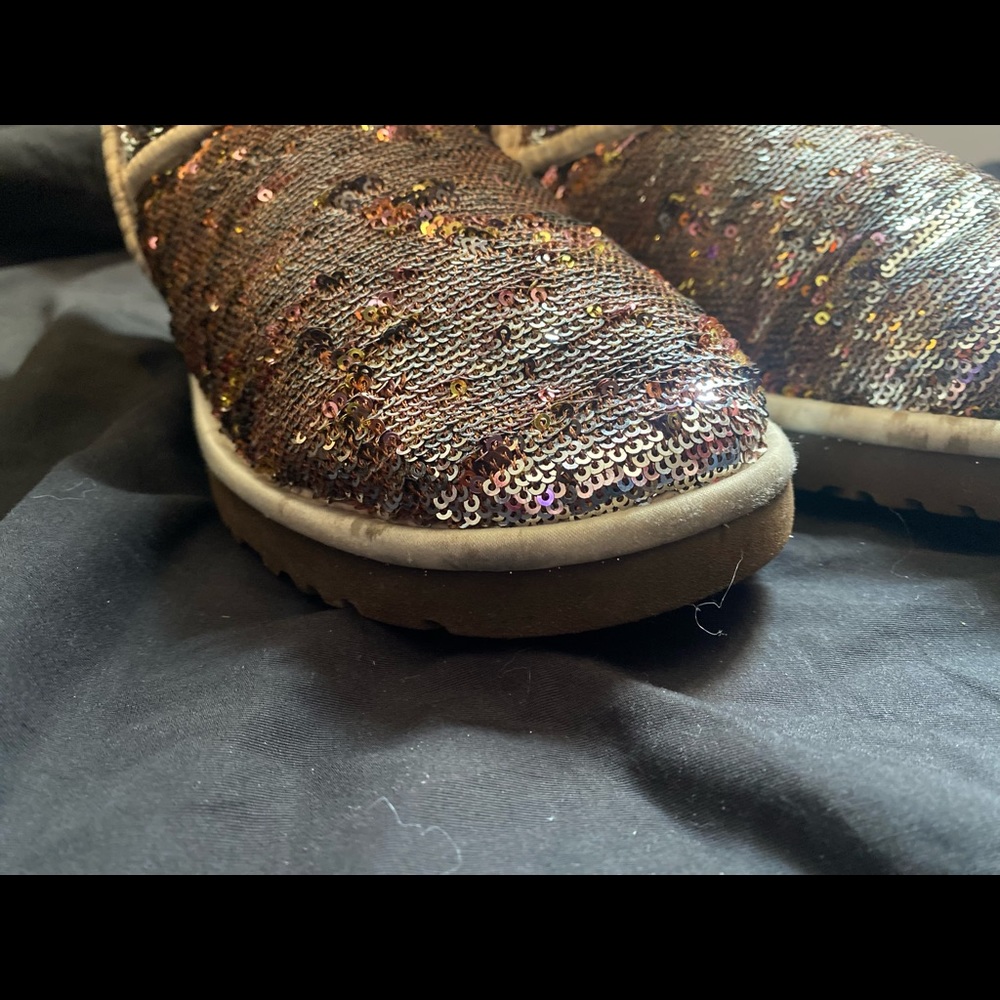 UGG Black Sequined Boots - Picture 6 of 8